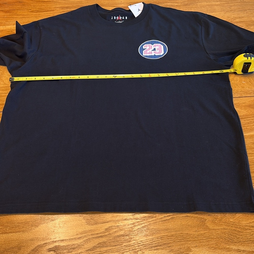 Jordan Black T-Shirt with Blue and Pink '23' Patch - Picture 6 of 9